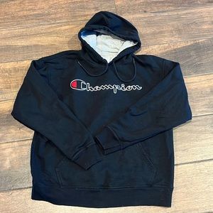 Men’s size L Champion black hoodie